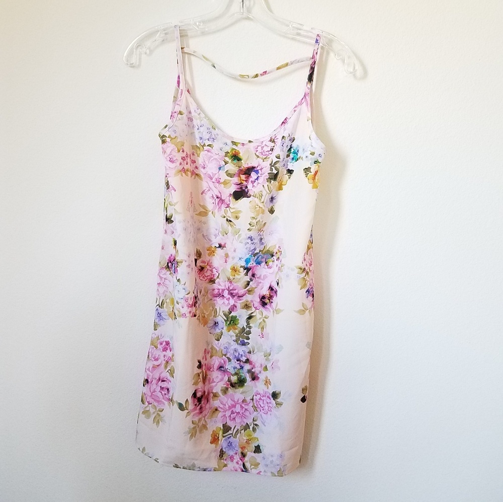 Oh My Love London Women's Flower Mini Dress Slip